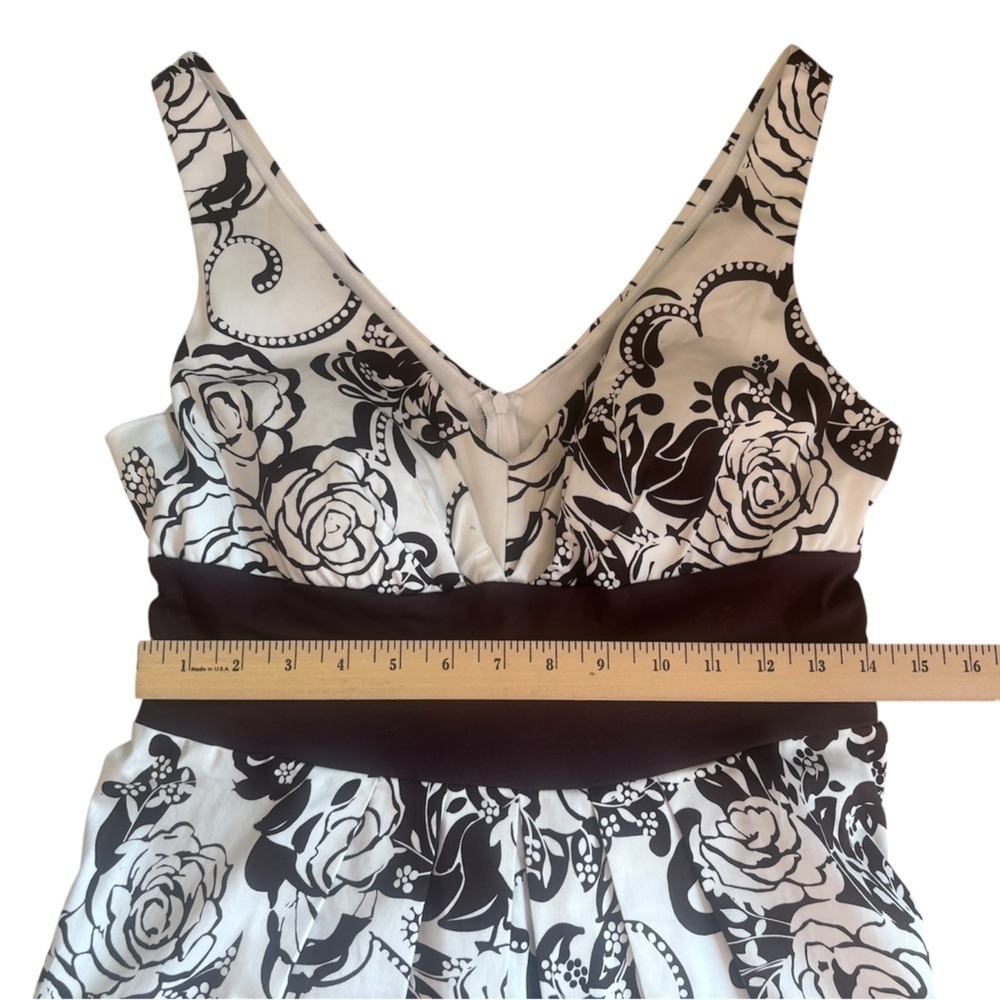B. Smart Y2K Whimsigoth Babydoll Rose Floral Fit & Flare Midi Cocktail Dress 14 - Picture 7 of 8